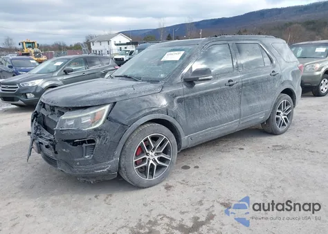 2019 Ford Explorer Sport z USA, uszkodzony, nr VIN 1FM5K8GT4KGB50830